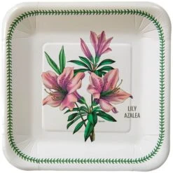C.R. Gibson Paper Lunch/Dessert Plates (Set Of 8) | Spode Garden Florals