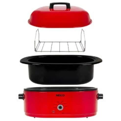 Nesco 18-Quart Roaster | Red 6 Nesco 18-Quart Roaster | Red -Kitchen Store red mwr exploded view