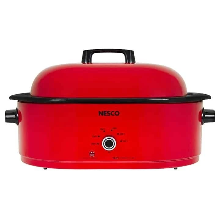 Nesco 18-Quart Roaster | Red 3 Nesco 18-Quart Roaster | Red