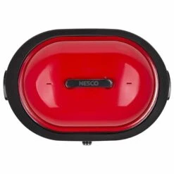 Nesco 18-Quart Roaster | Red 7 Nesco 18-Quart Roaster | Red -Kitchen Store red mwr top view