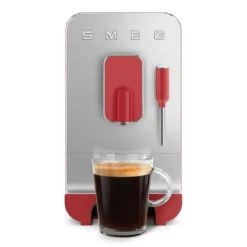 SMEG Fully Automatic Coffee Machine With Steamer | Red -Kitchen Store redsteam10