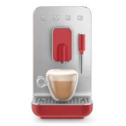 SMEG Fully Automatic Coffee Machine With Steamer | Red -Kitchen Store redsteam9