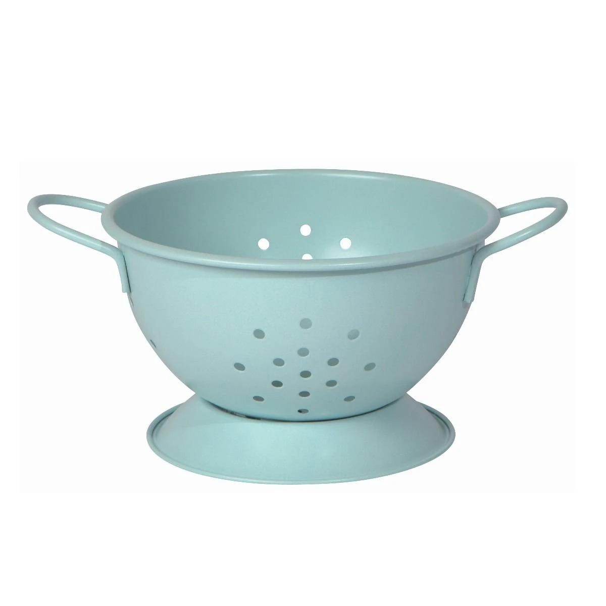 Now Designs By Danica Small Stainless Steel Colander | Matte Robins Egg 3 Now Designs By Danica Small Stainless Steel Colander | Matte Robins Egg