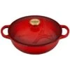 Le Creuset 2.5Qt Signature Cocotte Eiffel Tower Collection | Cerise -Kitchen Store rs10250 eiffel rdo cerise 4 scr