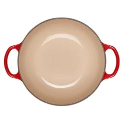 Le Creuset 2.5Qt Signature Cocotte Eiffel Tower Collection | Cerise -Kitchen Store rs10251 eiffel rdo cerise inside scr