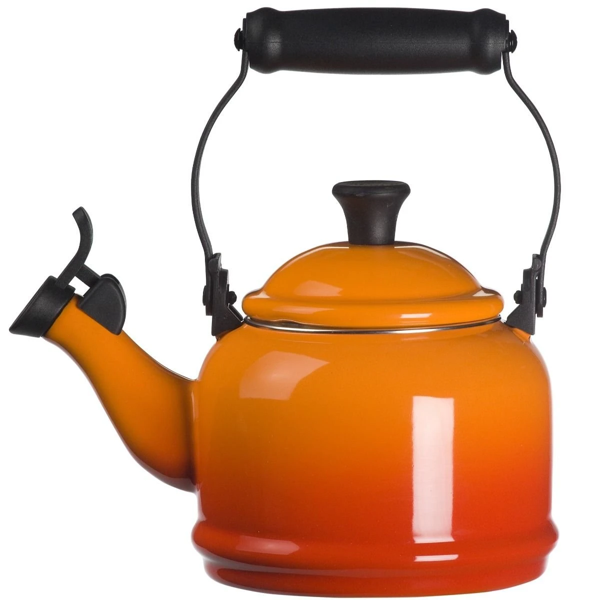 Le Creuset 1.25 Qt. Demi Kettle Tea Pot | Flame Orange 3 Le Creuset 1.25 Qt. Demi Kettle Tea Pot | Flame Orange