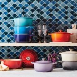 Le Creuset 5.5 Qt. Round Signature Cast Iron Dutch Oven With Stainless Steel Knob | Caribbean Blue 14 Le Creuset 5.5 Qt. Round Signature Cast Iron Dutch Oven With Stainless Steel Knob | Caribbean Blue -Kitchen Store rs11049 lca q1 rainbowrdo ret 2