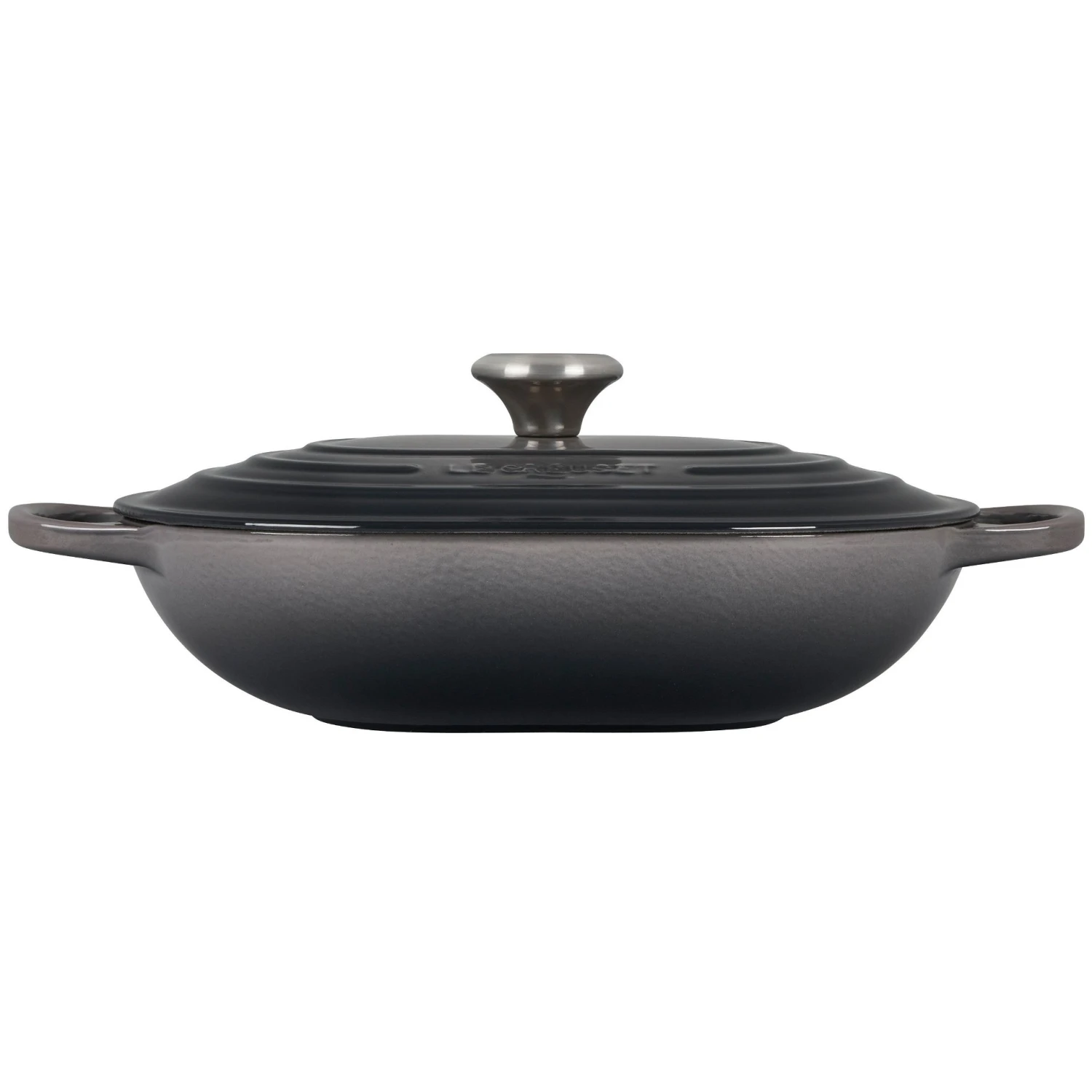 Le Creuset 3.75 Qt. Oval Signature Casserole With Stainless Steel Knob | Oyster Grey 5 Le Creuset 3.75 Qt. Oval Signature Casserole With Stainless Steel Knob | Oyster Grey - Image 3