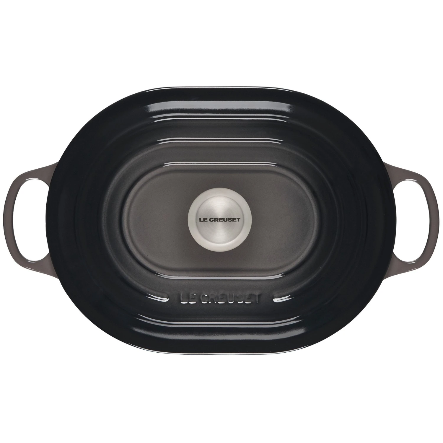 Le Creuset 3.75 Qt. Oval Signature Casserole With Stainless Steel Knob | Oyster Grey 4 Le Creuset 3.75 Qt. Oval Signature Casserole With Stainless Steel Knob | Oyster Grey - Image 2