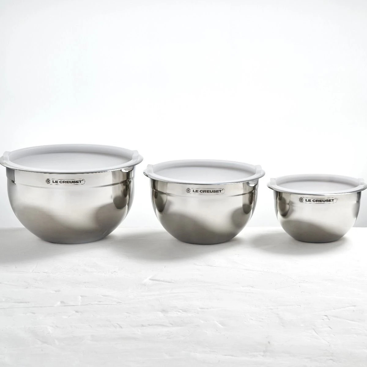 Le Creuset Nested Stainless Steel Mixing Bowls (Set Of 3) 12 Le Creuset Nested Stainless Steel Mixing Bowls (Set Of 3) - Image 10