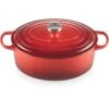 Le Creuset 6.75 Qt. Oval Signature Dutch Oven With Stainless Steel Knob | Cerise/Cherry Red -Kitchen Store rs11953 lc 20191105 fr ps 00003