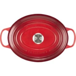 Le Creuset 6.75 Qt. Oval Signature Dutch Oven With Stainless Steel Knob | Cerise/Cherry Red 10 Le Creuset 6.75 Qt. Oval Signature Dutch Oven With Stainless Steel Knob | Cerise/Cherry Red -Kitchen Store rs11954 lc 20191105 fr ps 00004s
