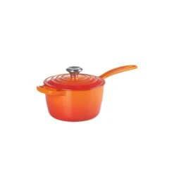 Le Creuset 10-Piece Signature Cookware Set With Stainless Steel Knobs | Flame Orange -Kitchen Store rs11967 signature iron handle saucepan 160390s 1 1