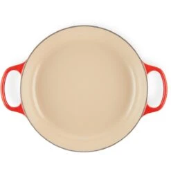 Le Creuset 3.5 Qt. Signature Enameled Cast Iron Braiser With Stainless Steel Knob | Cerise/Cherry Red -Kitchen Store rs11982 lc 20191015 fr ps 00016