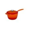 Le Creuset 2.25 Qt. Signature Enameled Cast Iron Saucepan With Stainless Steel Knob | Flame Orange -Kitchen Store rs12283 ls2518 182ss
