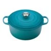 Le Creuset 7.25 Qt. Round Signature Dutch Oven With Stainless Steel Knob | Caribbean Blue -Kitchen Store rs13010 rs11420 ls2501 2817 ss