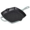 Le Creuset 10.25" Signature Square Grill Skillet | Sea Salt