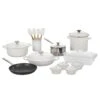 Le Creuset 20-Piece Mixed Material Cookware Set | White -Kitchen Store rs17182 ms2220 16 lpr