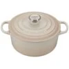 Le Creuset 4.5 Qt. Round Signature Dutch Oven With Stainless Steel Knob | Meringue White -Kitchen Store rs9080 ls2501 24716ss lpr