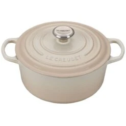Le Creuset 4.5 Qt. Round Signature Dutch Oven With Stainless Steel Knob | Meringue White