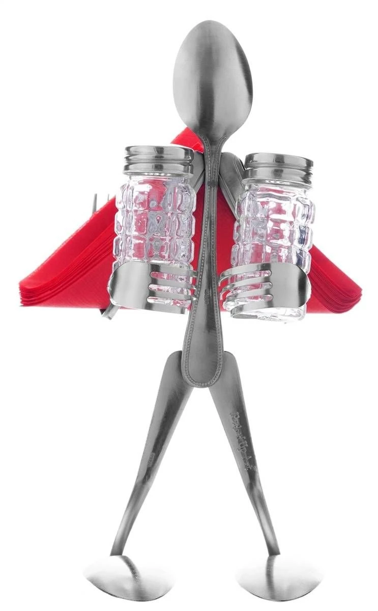 Forked Up Art Spoon Table Topper - Shaker And Napkin Holder 3 Forked Up Art Spoon Table Topper - Shaker And Napkin Holder