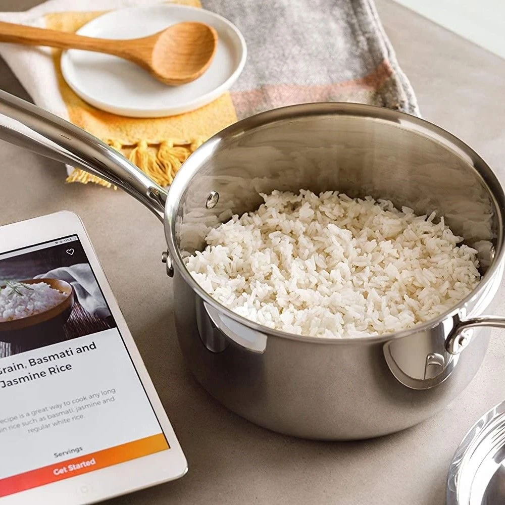 Hestan Cue 3.5 Qt. Smart Sauce Pot | Stainless Steel 6 Hestan Cue 3.5 Qt. Smart Sauce Pot | Stainless Steel - Image 4