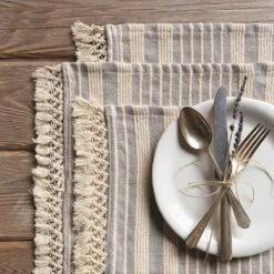 Danica Heirloom Piper Collection 13" X 19" Placemats (Set Of 4) | Shadow 7 Danica Heirloom Piper Collection 13" X 19" Placemats (Set Of 4) | Shadow -Kitchen Store shadowheir2 2