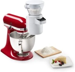 KitchenAid 5-Quart Artisan Tilt-Head Stand Mixer | Contour Silver + Ultimate Baker's Bundle -Kitchen Store sifter3 4