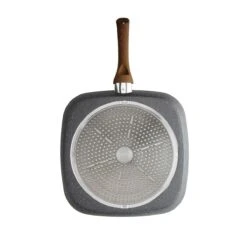 Tognana 11" Square Grill Pan | Stone & Wood Style -Kitchen Store square5