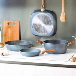 Tognana 11" Square Grill Pan | Stone & Wood Style -Kitchen Store square6