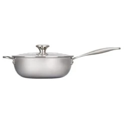 Le Creuset 3.5 Qt. Nonstick Saucier Pan | Stainless Steel -Kitchen Store ssp6300 24 2
