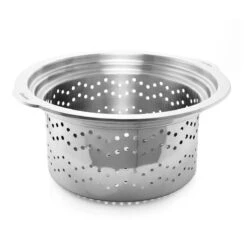 Chantal Induction 21 Stock Pot With Pasta/Steamer Insert + Glass Lid | 8 Qt. 15 Chantal Induction 21 Stock Pot With Pasta/Steamer Insert + Glass Lid | 8 Qt. -Kitchen Store steamer1 1