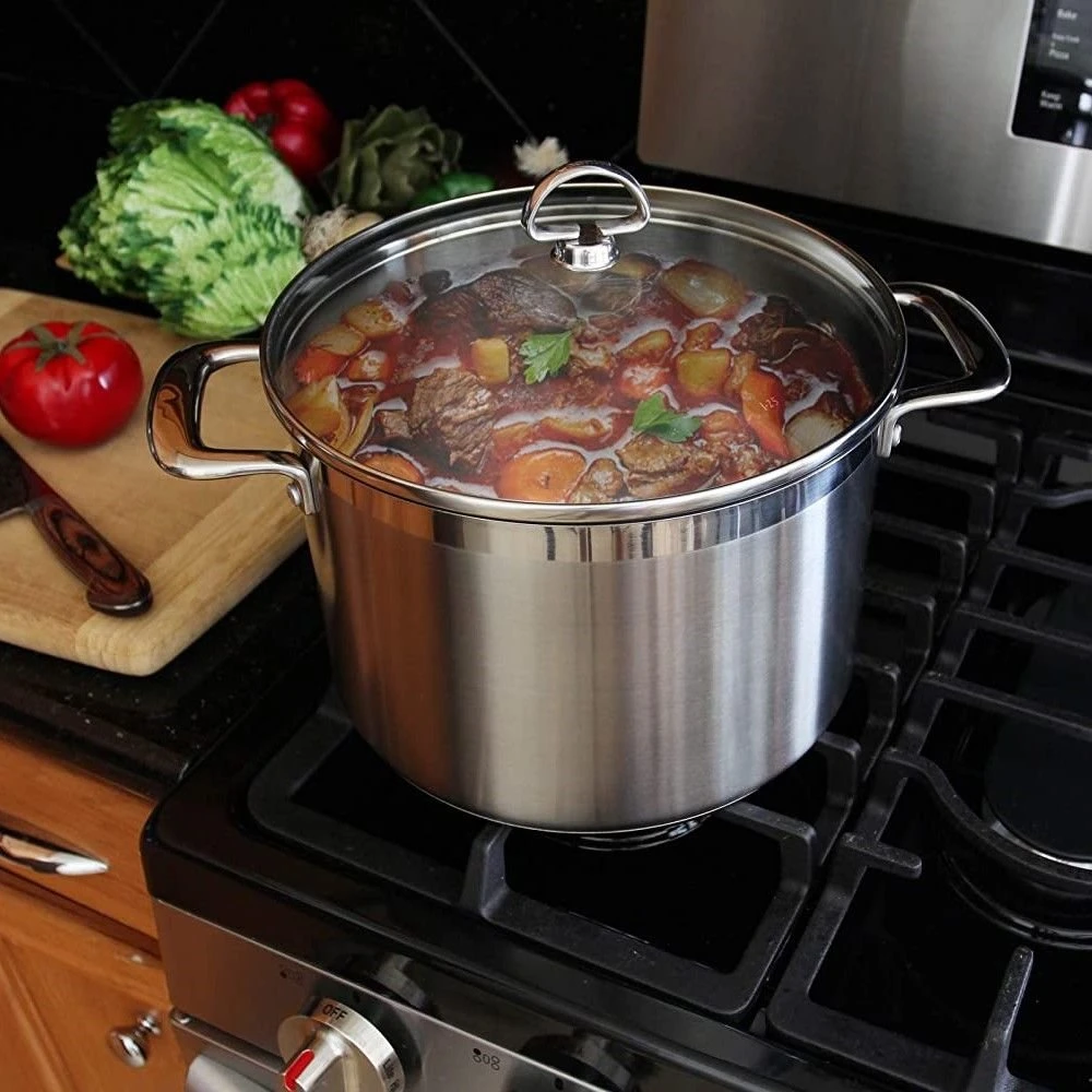 Chantal Induction 21 Stock Pot With Pasta/Steamer Insert + Glass Lid | 8 Qt. 10 Chantal Induction 21 Stock Pot With Pasta/Steamer Insert + Glass Lid | 8 Qt. - Image 8