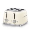 SMEG 4-Slot Toaster | Cream -Kitchen Store tsf03crus