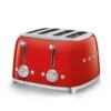SMEG 4-Slot Toaster | Red -Kitchen Store tsf03rdus