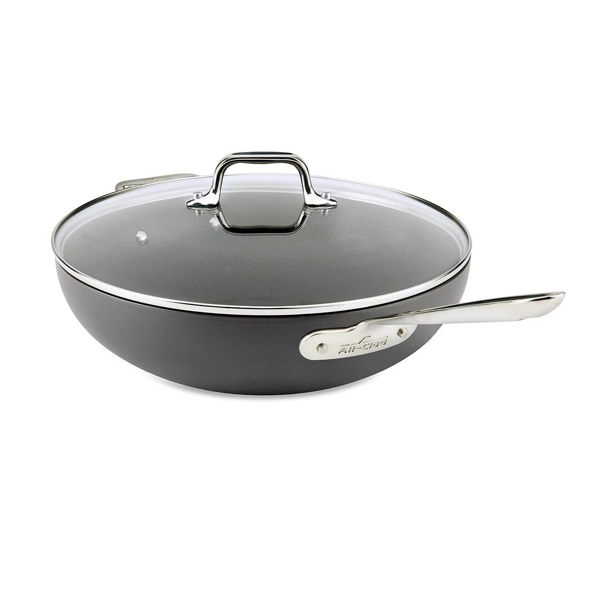 All-Clad HA1 Hard Anodized Nonstick Chef Pan & Lid | 12" 3 All-Clad HA1 Hard Anodized Nonstick Chef Pan & Lid | 12"