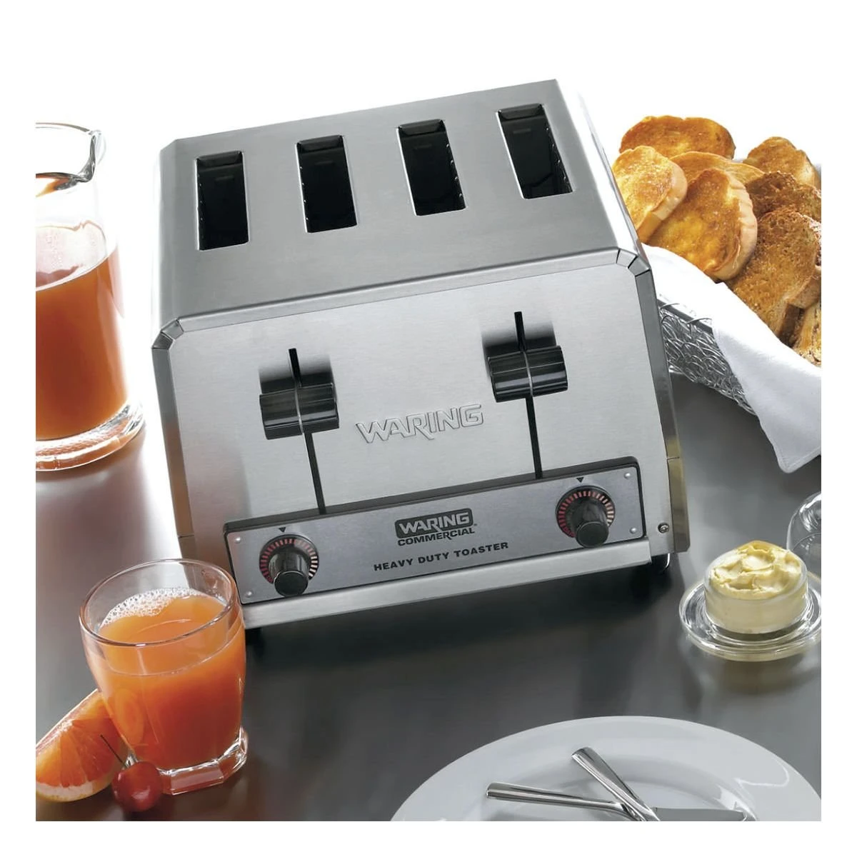 Waring Commercial Stainless Steel Heavy-Duty Toaster | 4-Slot 6 Waring Commercial Stainless Steel Heavy-Duty Toaster | 4-Slot - Image 4