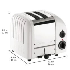 Dualit NewGen Classic 2-Slice Toaster | White -Kitchen Store white3 1