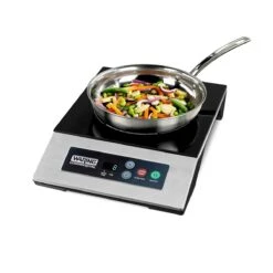Waring Light-Duty Commercial Induction Range -Kitchen Store wih200 waring commercial single induction range inuse inset