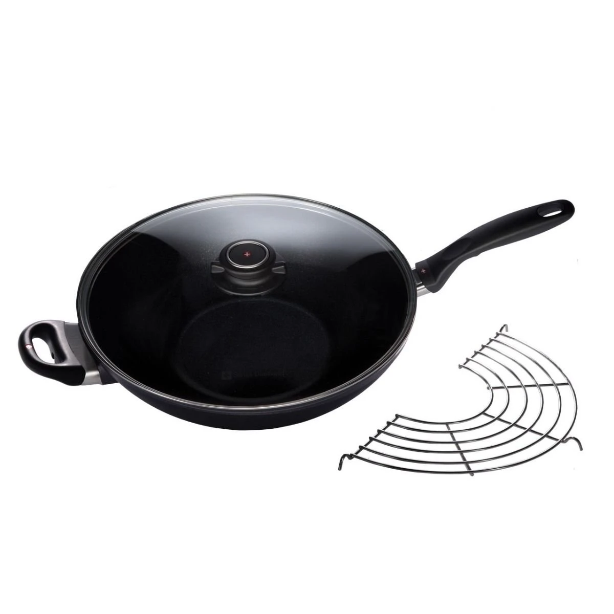 Swiss Diamond | XD Wok With Lid And Rack - 12.5" 3 Swiss Diamond | XD Wok With Lid And Rack - 12.5"